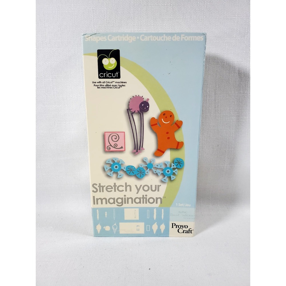 Cricut Stretch Your Imagination Shapes Cartridge – Complete Set